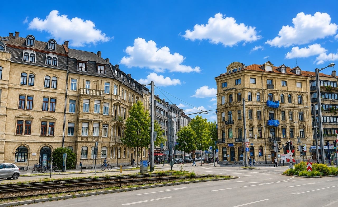Wohnstraße in Mannheim